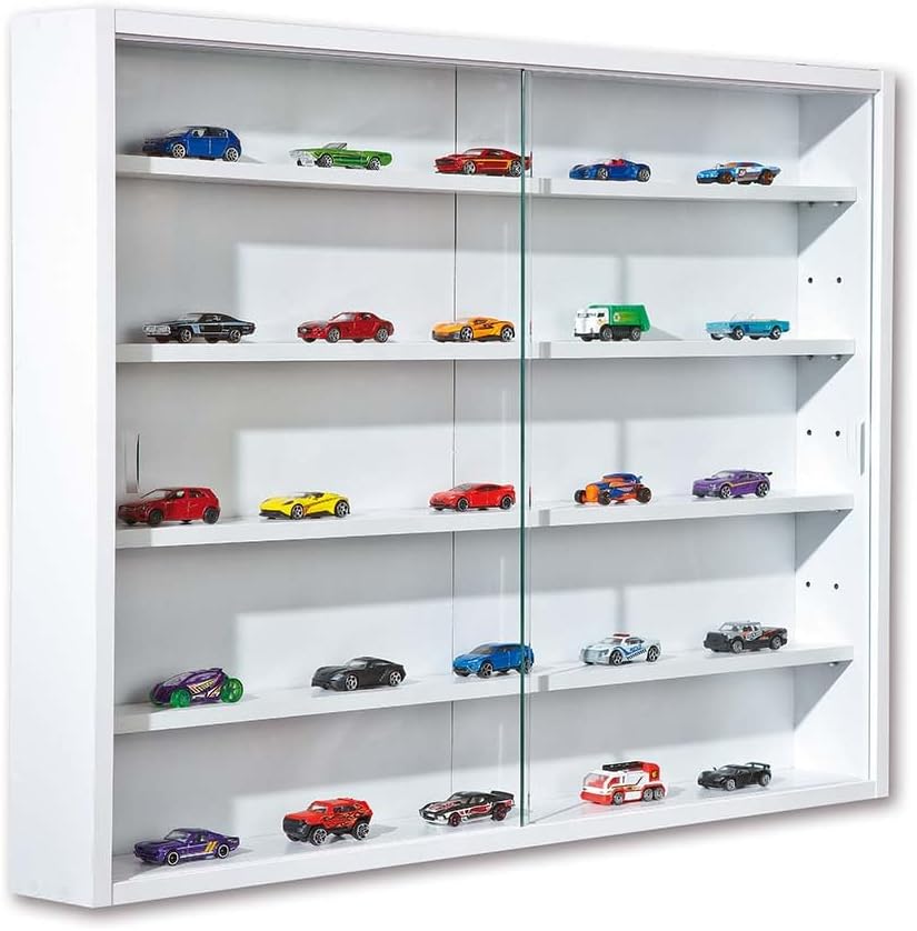 (Envío gratis) Bonina – Vitrina – Estantería de pared – Vitrina de cristal – Estantería de pared