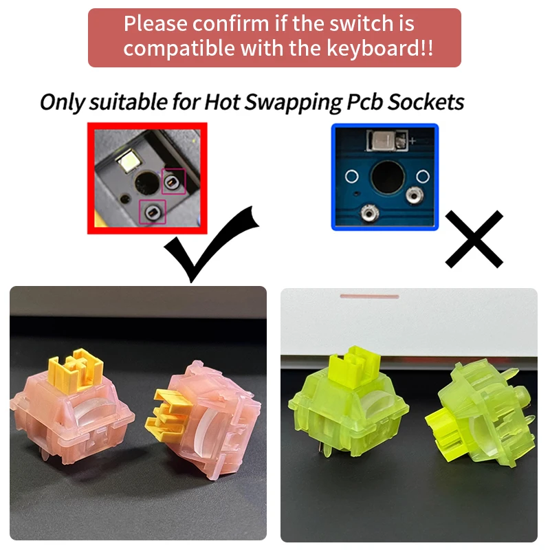Outemu Silent Peach/Lemon V3 Switches Lubed Update V3 Switch Mechanical Keyboard Linear Tactile 5Pin Hot swap DIY Silent Switch