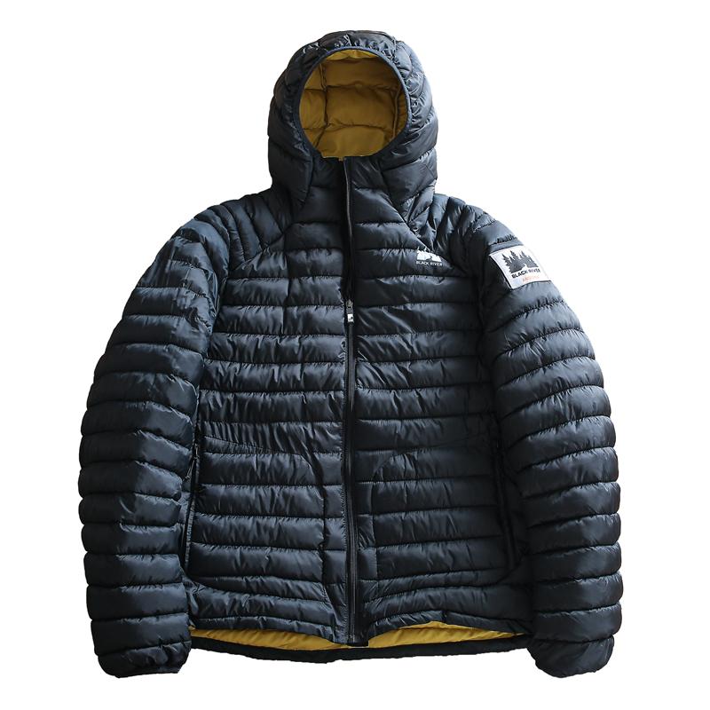 Jaqueta Casual Masculina Leve com Capuz, Revestida com Plumas, à Prova de Vento e Água, Aconchee, Ajuste Padrão, Moda Urbana