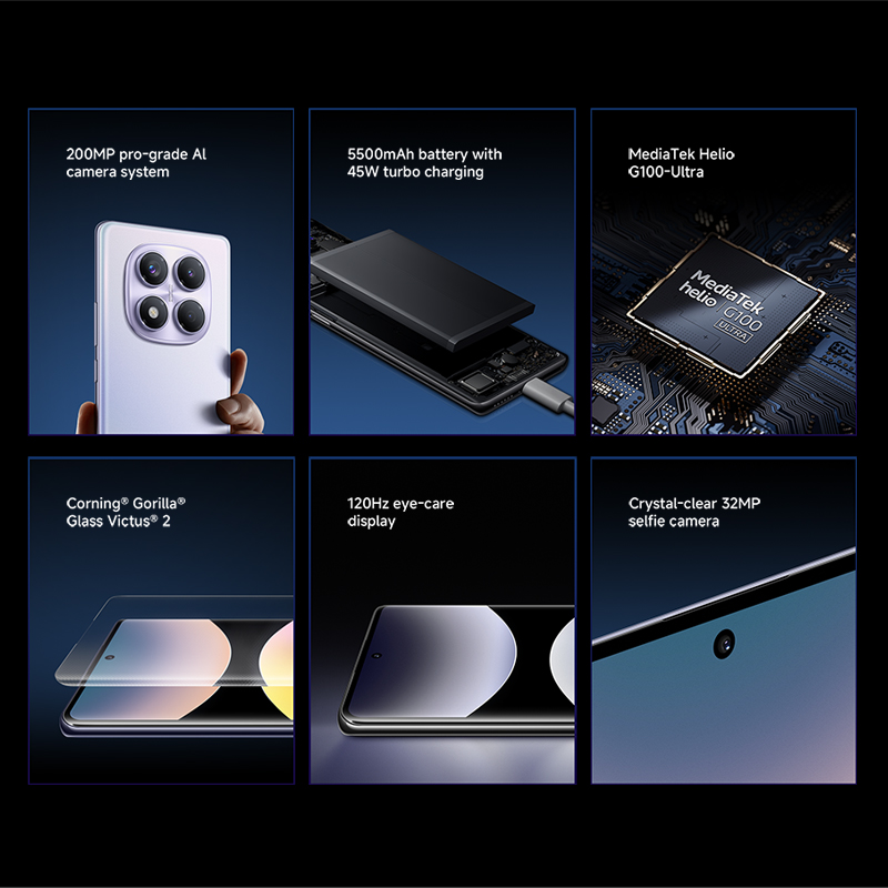 Xiaomi Redmi Note 14 Pro 4G Europese versie 8 + 256 GB MediaTek Helio G100-Ultra 6,67 "AMOLED-display 120 Hz 200 MP OIS hoofdcamera