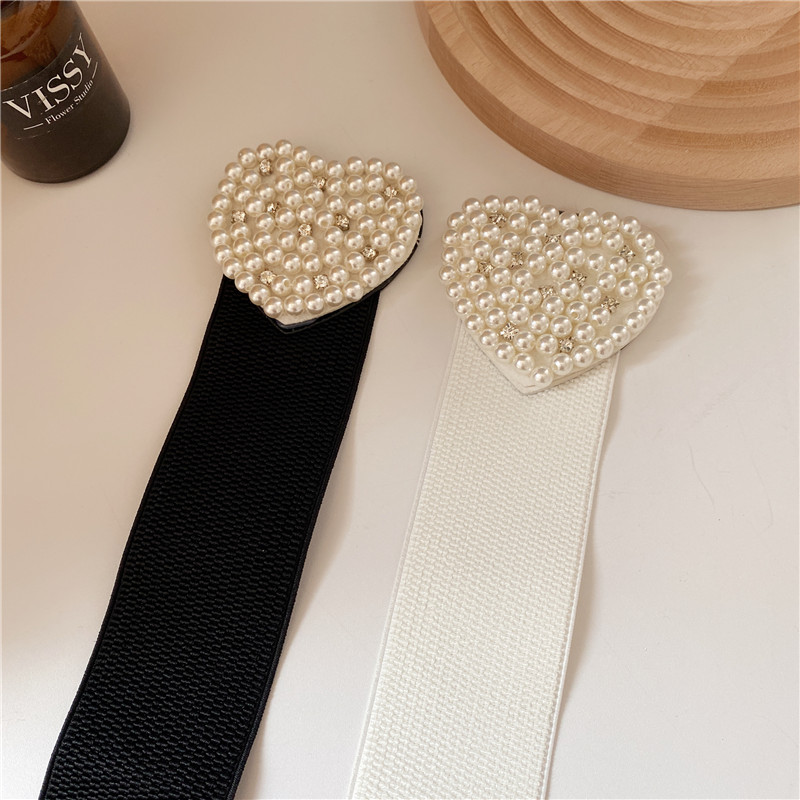 Linda pérola cintura elástica feminina saia elegante francesa combinando vestido elegante terno elástico cintura larga