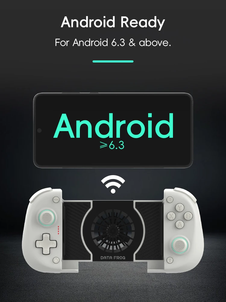 Controlador inalámbrico DATA FROG X3 para controlador de juego Android para Samsung Galaxy para PUBG móvil para interruptor/interruptor OLED