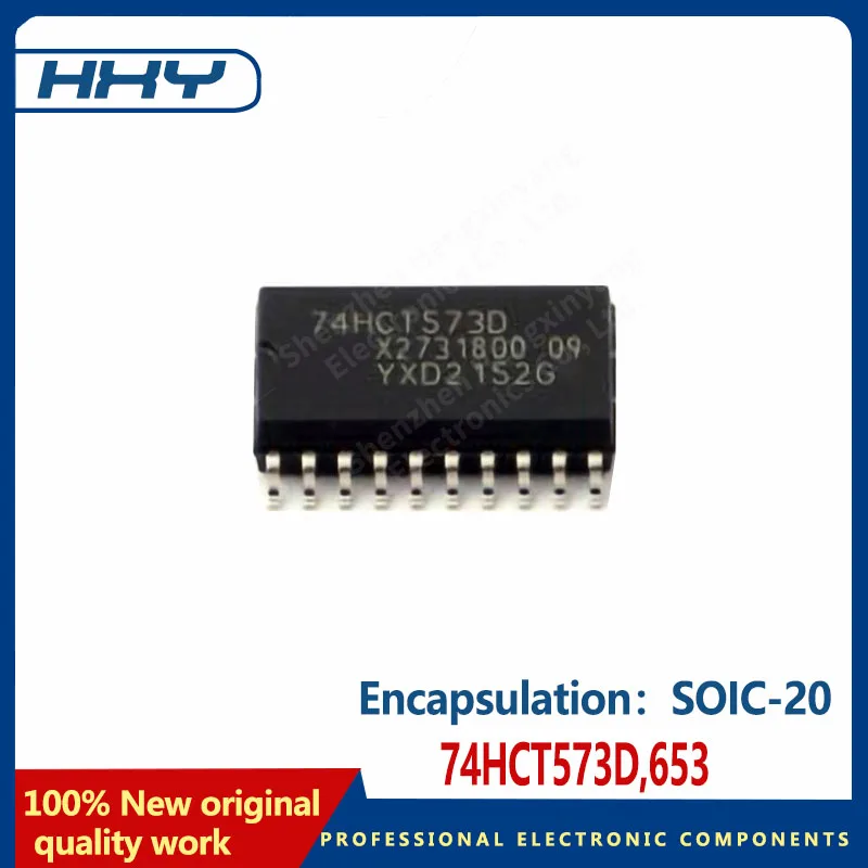 Dispositivo lógico Trava Chip, 74HCT573D,653 Pacote SOIC-20, 10pcs