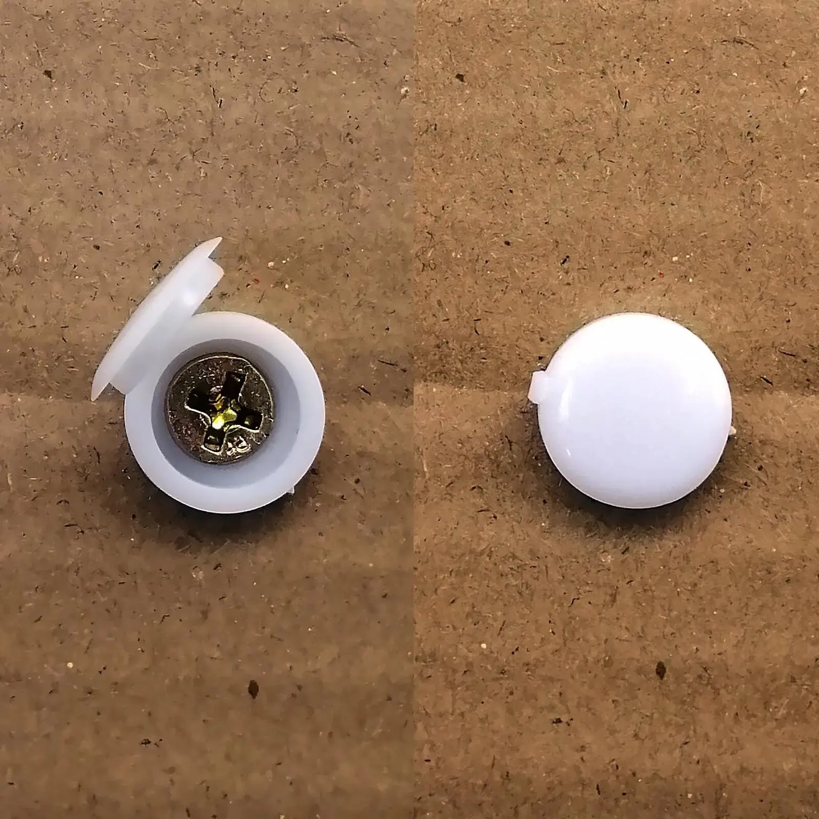 Sac de 100 vis autotaraudeuses en plastique, capuchon décoratif, couvercle de protection, cache pliable, articulé pour meubles et voitures