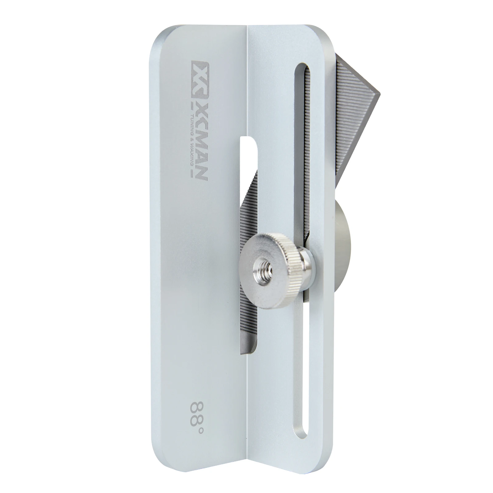 XCMAN Alpine Ski Snowboard Guide de fichier à angle biseauté latéral de course en aluminium dur CNC fabriqué avec un dispositif de serrage et un fichier