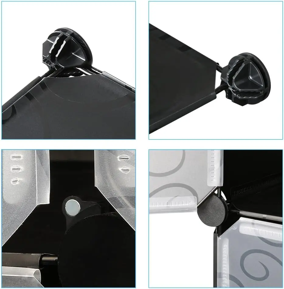 Portable, Modular, mit Rod zum Selbermachen, Kleiderschrank, Combiniert, Space Saving, Plastic, Organizer, Würfel, Gardero