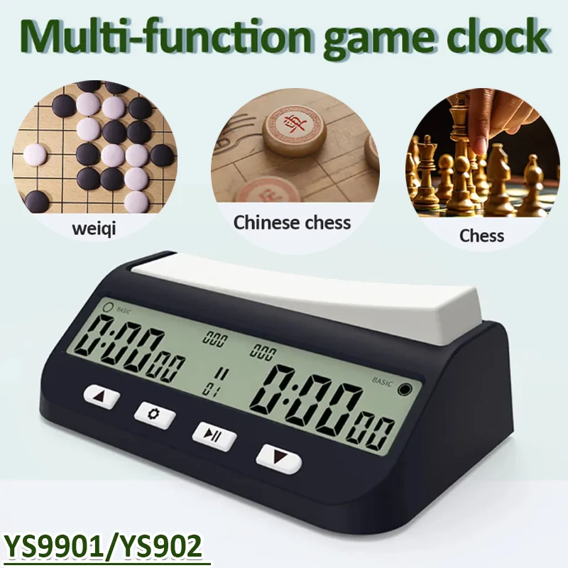 YS9901/YS902 Mehrzweck Tragbare Professionelle Schachuhr Digitale Schachtimer Spieltimer Count Up/Down Präzise Spiel Stoppuhr