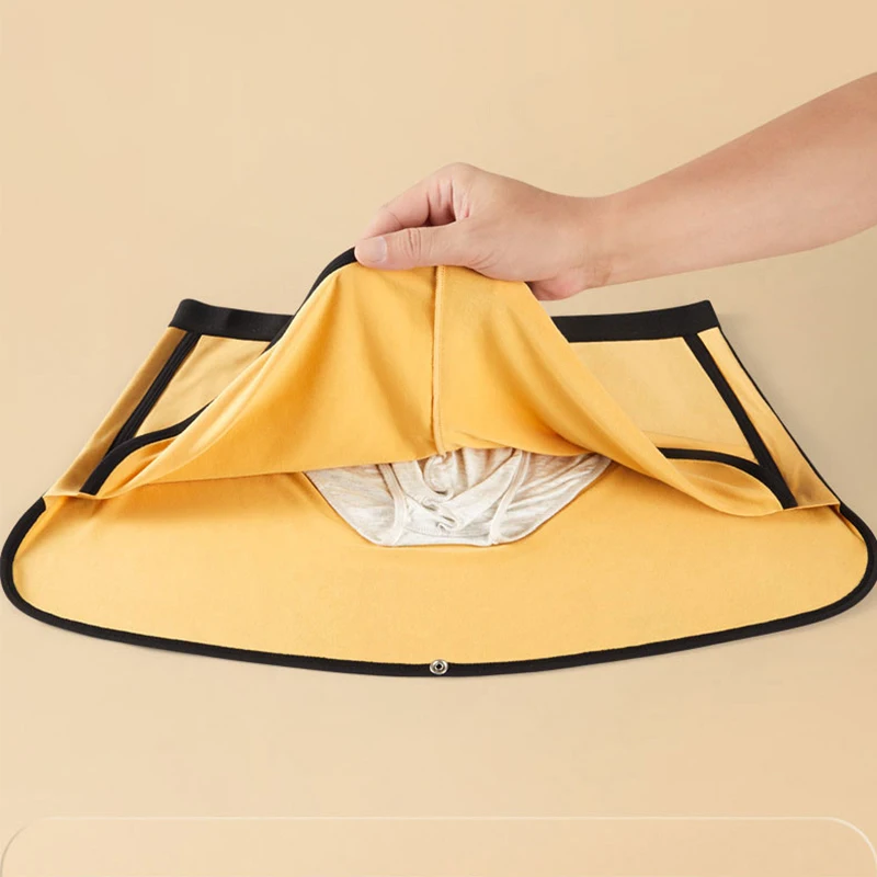 3 In 1 Men Modal Boxer Shorts Seperation Bullet Pouch Soft Panties Button Design Breathable Underpants Comfortable Underwear