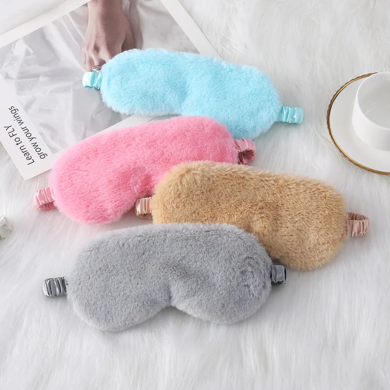 Máscara para dormir con los ojos vendados para dormir, máscaras suaves de felpa para los ojos, cubierta para los ojos con nube de amor, máscara de felpa, parche para el ojo, cubierta para los ojos para la salud y la siesta