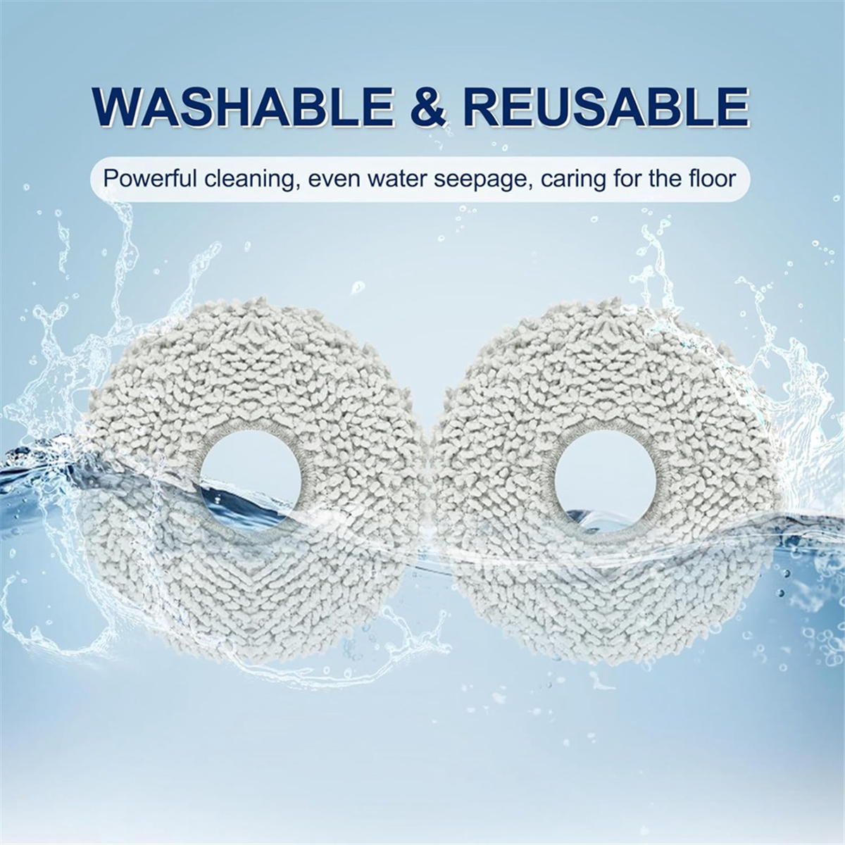 Almofadas de limpeza laváveis para Dreame, L10S, L10, L20, L30, X30, Ecovacs, Deebot X2, Omni, T20, Omni, T10, Omni, X1, 12 Pack