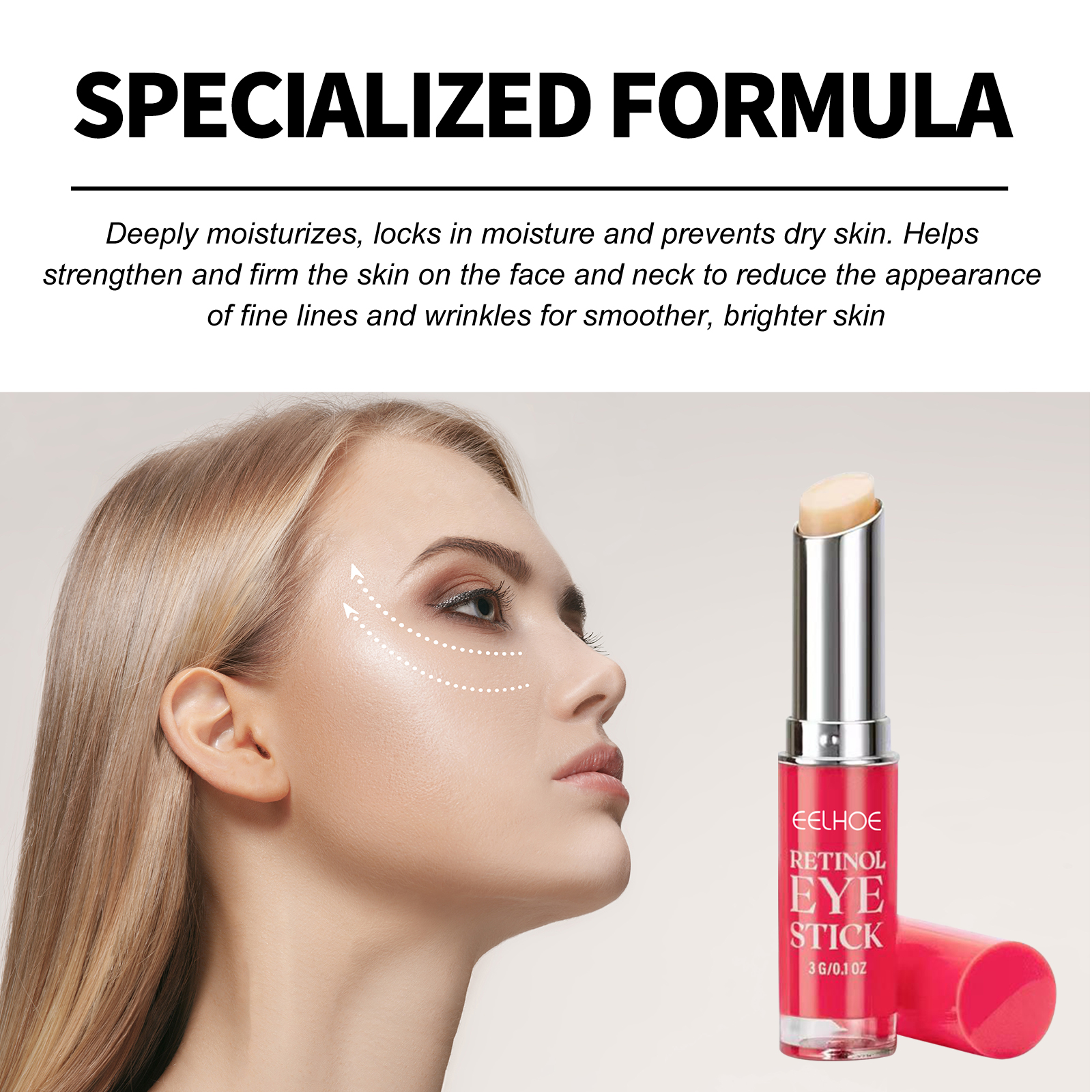 Retinol Anti-aging Eye Cream Stick Reduces Fine Lines & Eye Bags,Effectively Removes Dark Circles Eye Nti-wrinkle Essence Stick