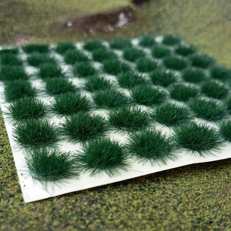 14/49 Pcs/box Simulação Flor Grama Tufos Modelo Material Cenário Grama Artificial Arbustos 5MM Miniatura Vegetal Cluster