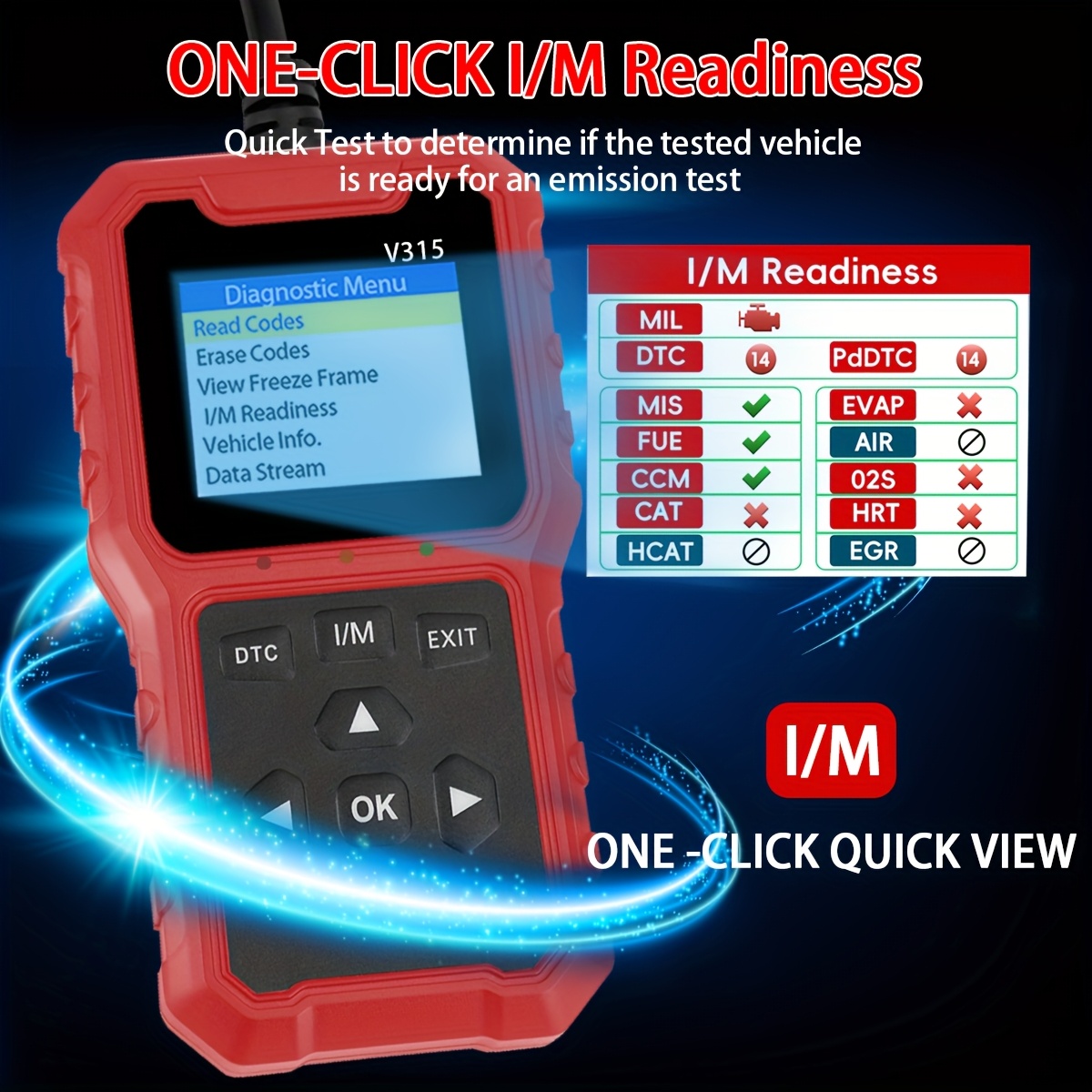 USB-aangedreven 2025 auto-OBD2-scanner - geavanceerd motordiagnosetool, met codelezer, meertalige ondersteuning, geschikt voor 1996
