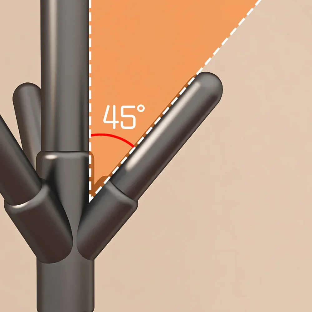 ใหม่ยืนCoat Rack Hookในครัวเรือนแขวนเสื้อผ้ายืนห้องนอนเสื้อผ้าRackประหยัดพื้นที่เสื้อผ้าRack Stand