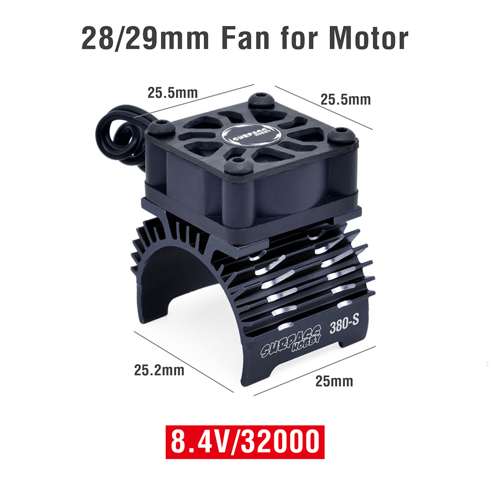 SURPASS HOBBY radiator chłodzący wentylator silnika RC do silnika bezszczotkowego 380 390 540 550 28/29/36mm