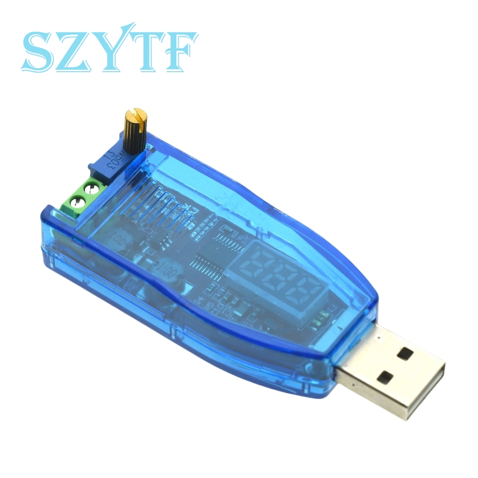 LED DC-DC 5V a DC 1-24V potenciómetro ajustable USB reductor/abajo convertidor Buck Boost fuente de alimentación módulo regulador de voltaje