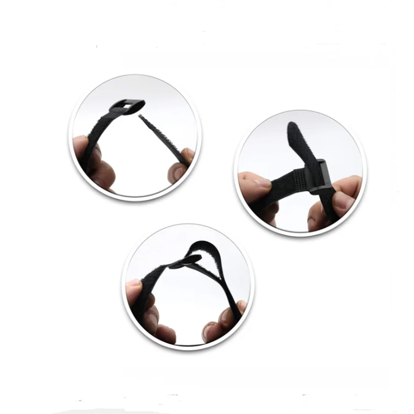 5 uds 20mm x 200/300/400/500mm correas de batería de Dron FPV correas de Velcro correas de Cable de seguridad de nailon ajustables brida de Cable con hebilla