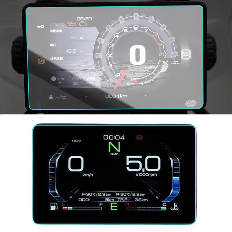 Para zontes zt368g 368 g 368g 2024 motocicleta scratch cluster tela hd instrumento proteção filme acessórios