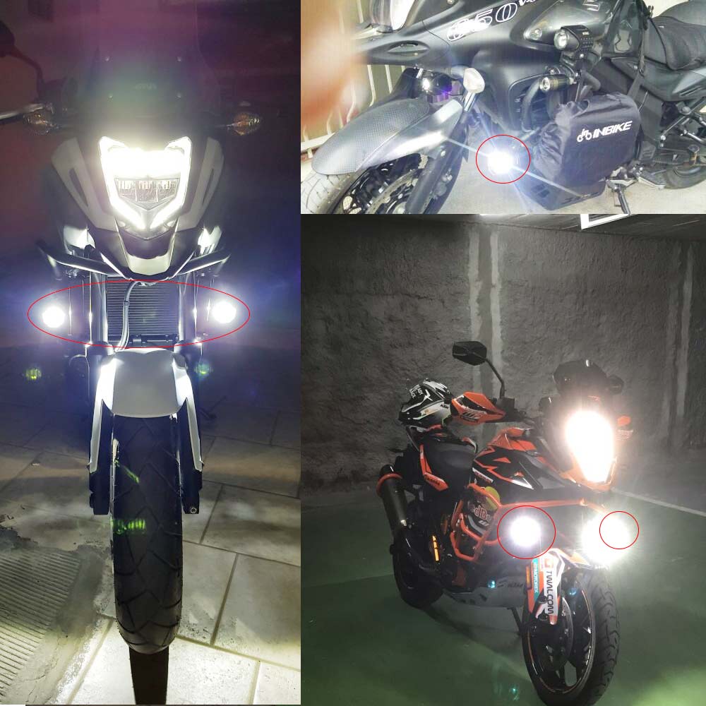 E9 Mark Moto LED Fendinebbia Per BMW R1250GS ADV F800GS R 1250 GS LC Yamaha MT07 MT09 Luce Ausiliaria Assemblie