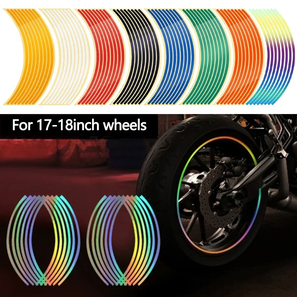 Dành Cho Xe SUZUKI GSXR 250 400 600 1000 750 GSR750 Vặn Vít Dùng Pin GSR 750 1000R Phản Quang 17 "18" Xe Máy Bánh Xe Miếng Dán đề Can