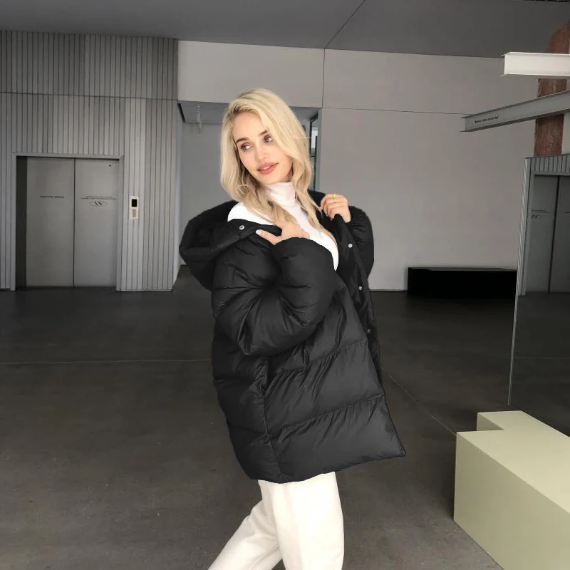 2025 ผู้หญิงฤดูหนาวเสื้อแจ็คเก็ตสไตล์หนา WARM Fluff Parka หญิงกันน้ํา Outerware Coat ใหม่ร้อน