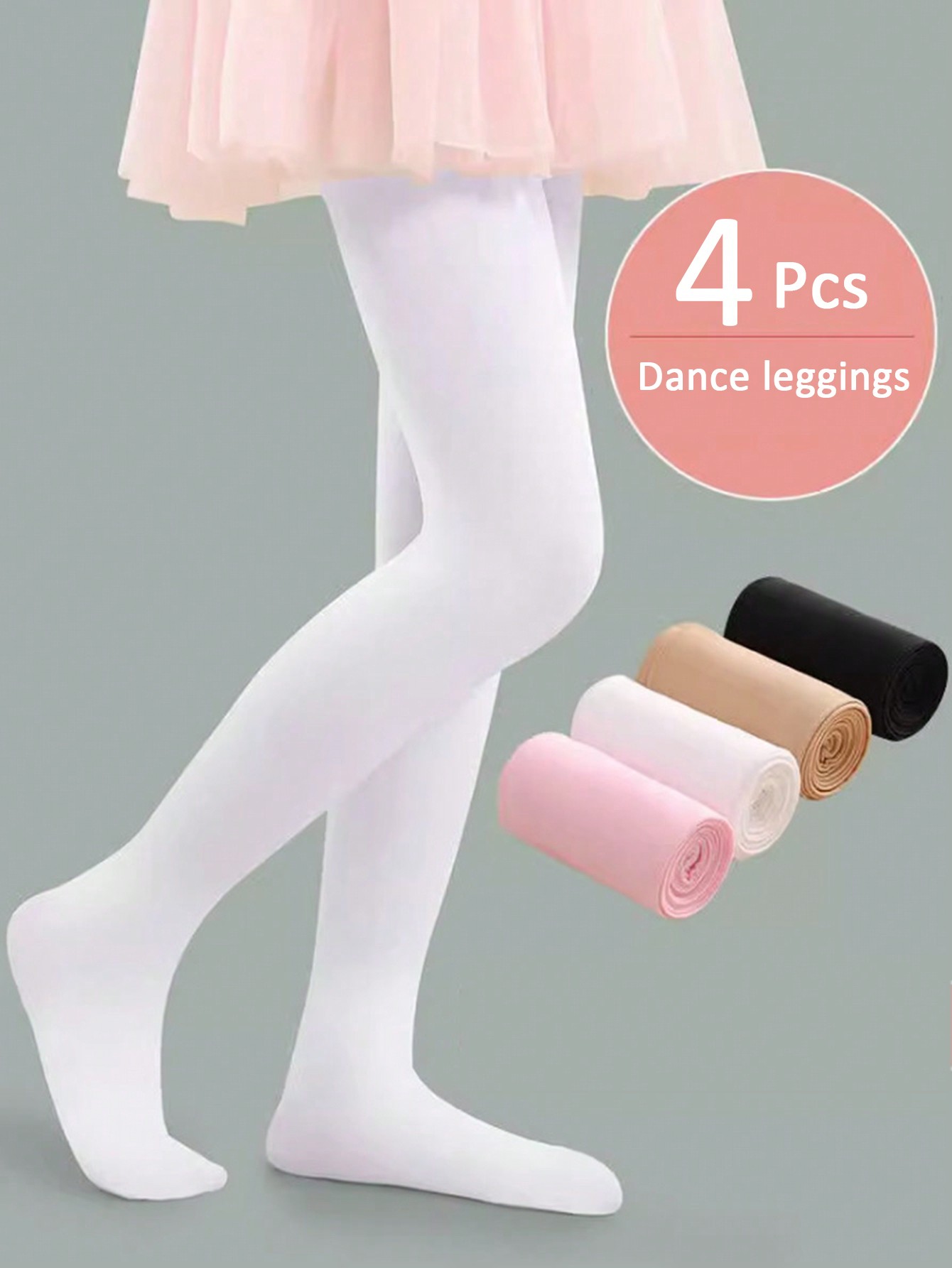 4 stücke Sommer Kinder Strumpfhosen für Mädchen Mode Einfarbig Serie Ballett Strumpfhosen für Mädchen Weiche Dünne Atmungsaktive Leggings strumpf