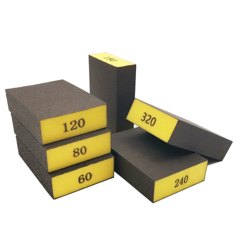 6pcs/set(60 80 120 180 240 320)Coarse Medium Fine Grit Sanding Block Sander Sponges for Wood Drywall Metal Sandpaper Sponge