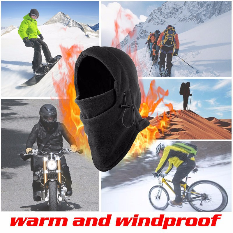 Gorro con capucha de lana Polar Unisex para hombre y mujer, gorro informal para esquí y nieve, bufanda térmica más cálida