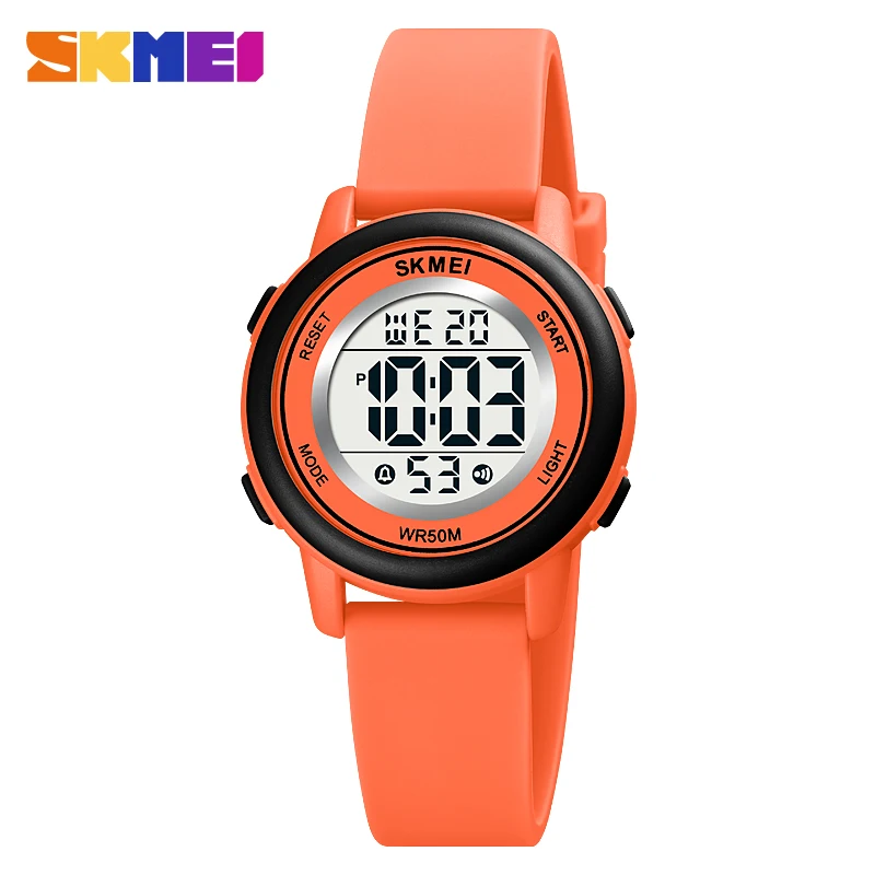 Skmei 1721 alarme à prova dwaterproof água criança relógios montre enfant meninos meninas esporte crianças relógio colorido led crianças relógios de pulso digitais
