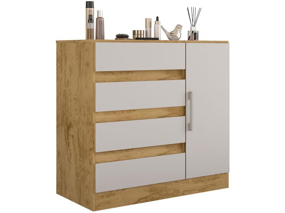 Cômoda 4 Gavetas 1 Porta Araplac 8000