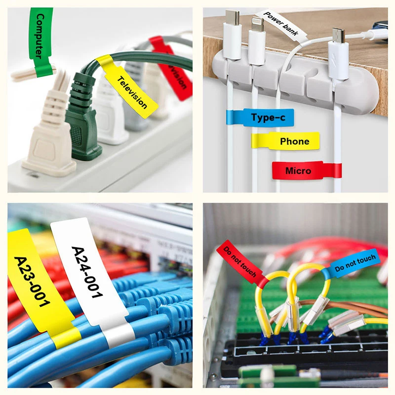 Stampante portatile per etichette per cavi Niimbot Termica B1 B21 B203 Identificazione linea dati carta Etichette per cavi in fibra Etichette Tag in fibra Niimbot