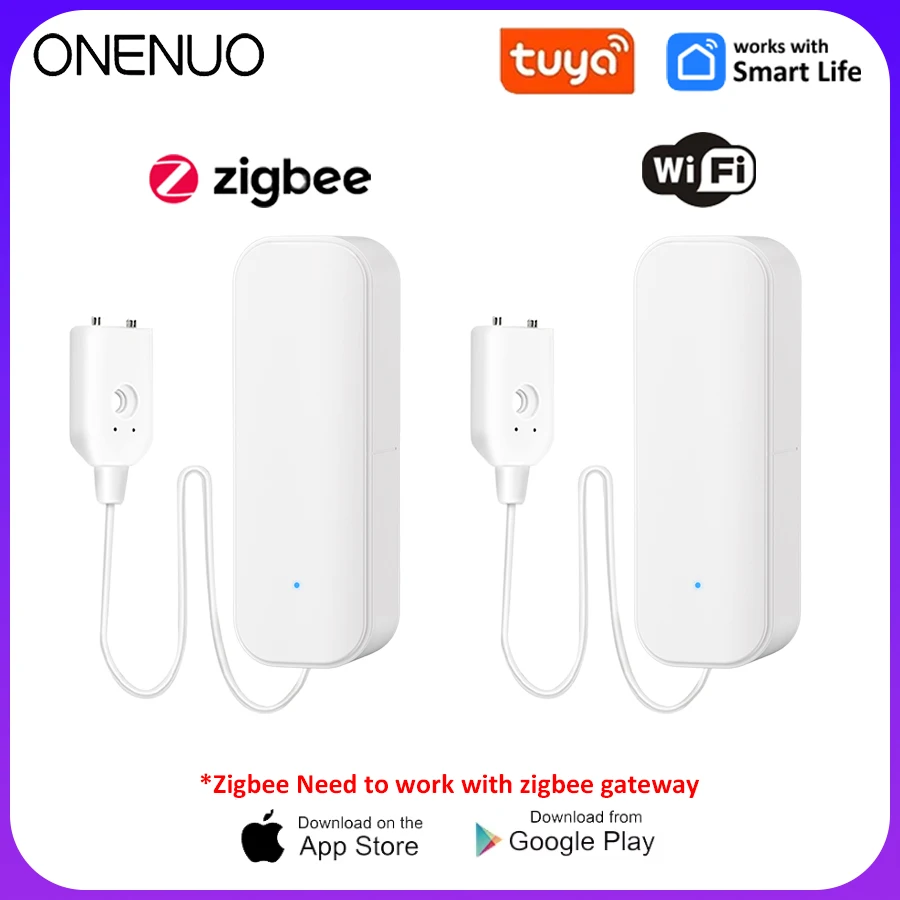 Tuya WiFi/Zigbee Waterniveausensor Lekkage Alarm Overstromingslekdetector Smart Leven APP Water Alert Overloop Alarm thuis