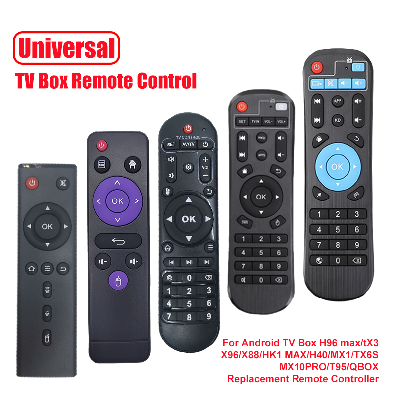 ИК-пульт дистанционного управления для Android TV Box H96 max/tX3/X96/X88/HK1 MAX/H40/MX1/TX6S/MX10PRO/T95/QBOX Сменный пульт дистанционного управления
