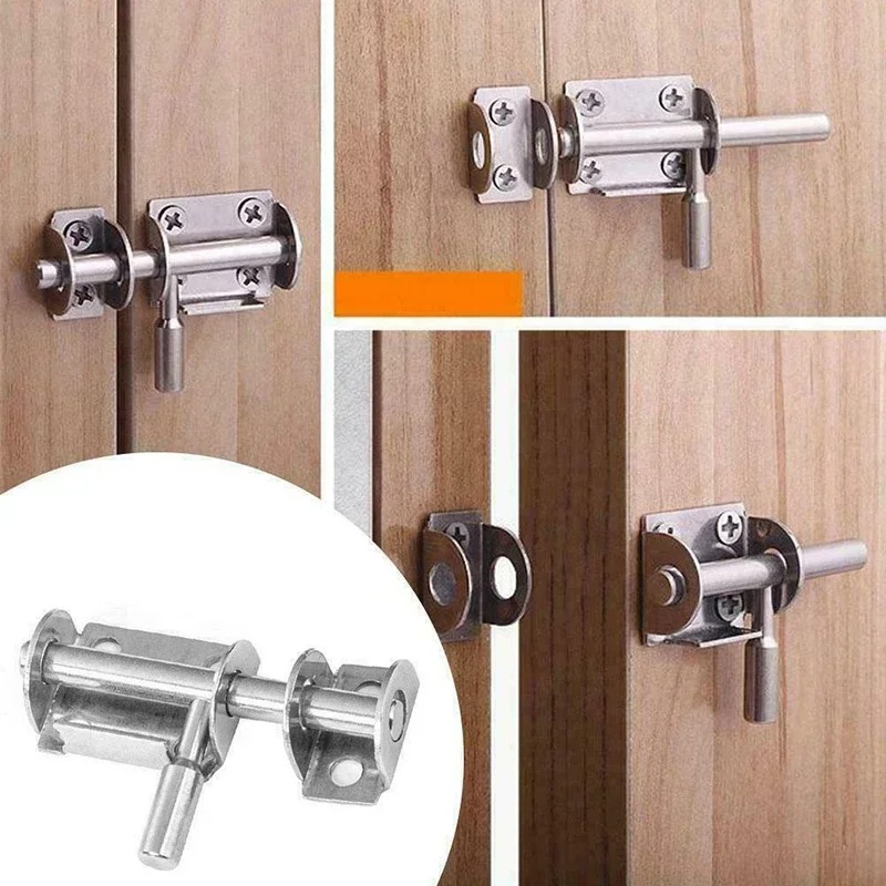 1 PCS Door Latch Solid Sliding Bolts Latch Hasp Home Hardware Gate Safety Toilet Door Lock