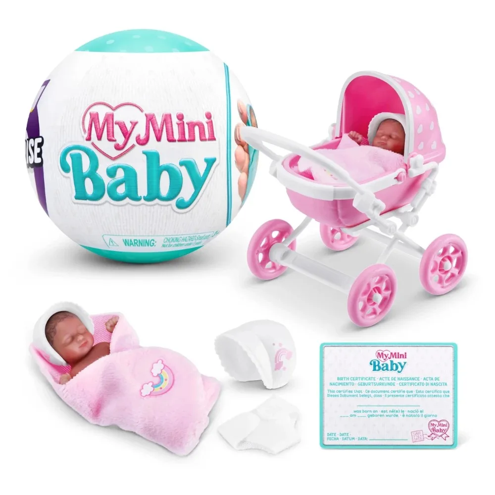 Meine Mini-Baby-Überraschungspuppe Zuru 5, Überraschungs-Mini-Marken-Spielzeug, süßes Geschenk, Miniatur-Spielzeug, Miniatur-Spielzeug, Mystery Blind Boxes, Babyspielzeug