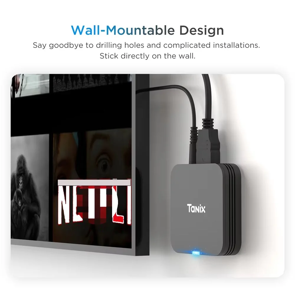 Tanix TX1 Android 10 กล่องทีวี 2.4G WIFI 4K 16GB 8GB Global Media Player