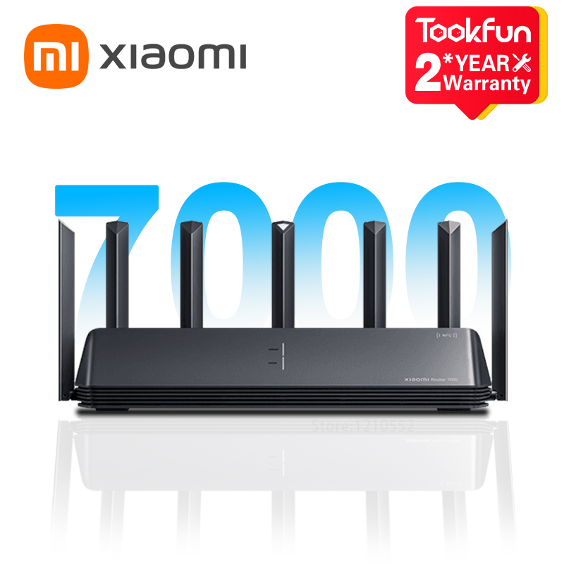 Xiaomi Mi Router BE7000 Tri-Band WiFi Repeater VPN 1 GB Mesh USB 3.0 IPTV 4 x 2,5 G Ethernet Ports Modem Signal Verstärker PPPoE
