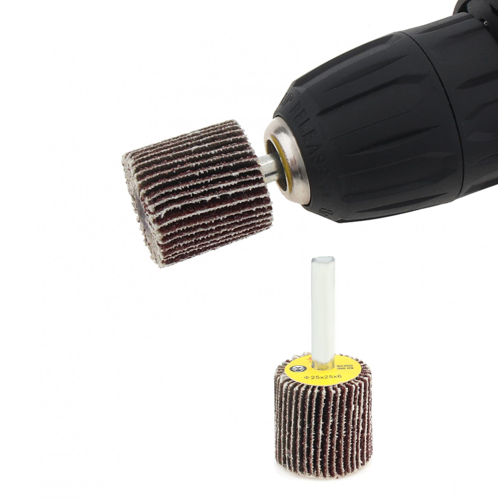 80 Grits Flap Wheel Sanding Paper Flap Wheel for Removing Rust Alumina Deburring Grinding Polishing Flat