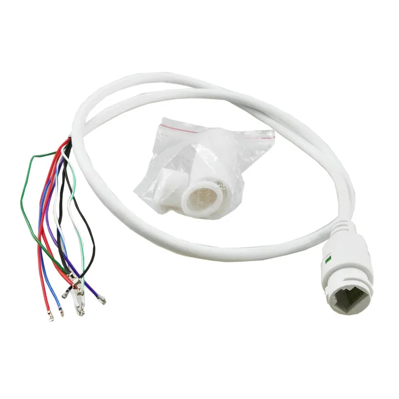 CCTV POE IP-Netzwerk Kamera PCB-Modul Video-Stromkabel mit 65 cm langen RJ45-Buchsen mit Terminlas, wasserdichtem Kabel