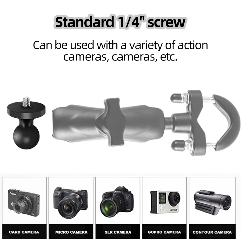 Soporte de espejo para manillar de motocicleta, soporte para bicicleta para GoPro 13 12 11 10 9 Insta360 SJCAM DJI Osmo, accesorios para Cámara de Acción