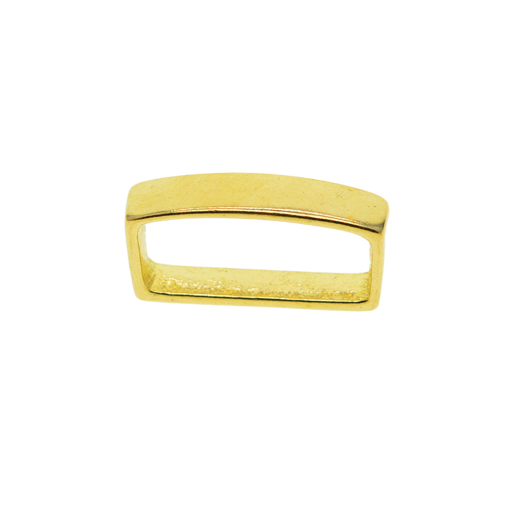 Anillo de hebilla de cinturón rectangular simple de latón macizo súper fino para 40mm 1,5 reemplazo de cinturón DIY EDC Active Restock solicitenciones