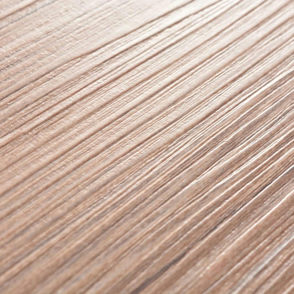 Self-Adhesive Oak Brown PVC Flooring Planks - 5.21m², 2mm Thickness, Easy Install Vinyl Tiles