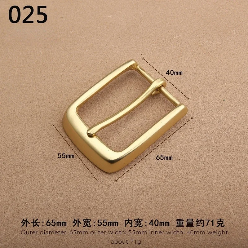 Massives Messing Metall 40mm für Männer Edelstahl Single Pin Half DIY Leder Craft Schnalle Boucle Pour Ceinture
