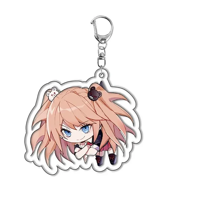 อะนิเมะ Danganronpa: Trigger Happy Havoc พวงกุญแจคอสเพลย์ Nagito Komaeda Hinata Hajime จี้แหวนเกมกระเป๋าอุปกรณ์เสริมของขวัญ