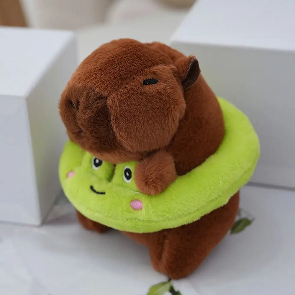Capybara 봉제 수영 링, Capybara 키체인, 동물 인형, 귀여운 장난감, Capybara 가방 펜던트, 헤드기어 Capybara 인형