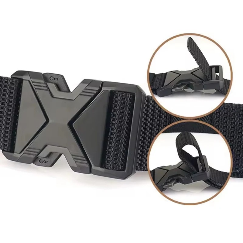 1pc Men's Tactical Sports Belt, Adjustable Quick Release Buckle Multipurpose Outdoor Training Mountaineering Belt For Ideal Gift