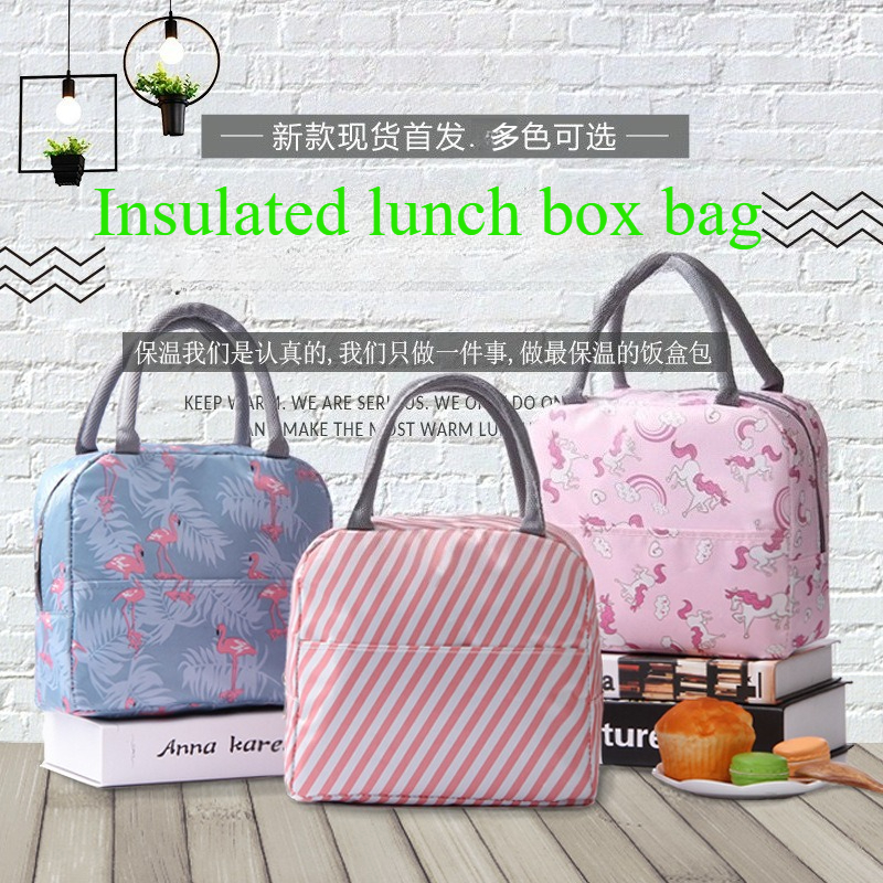 Portable Lunch Bags Thermal Insulation Lunch Box Storage Bag Children's School Lunch Box Bag Picnic Storage Large Capacity