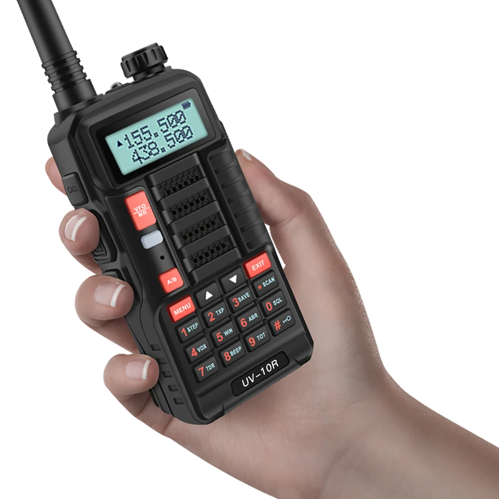 1PC Baofeng Uv 10r Professionele Walkie Talkies High Power Dual Band 2 Way Cb Ham Radio Hf Transceiver Vhf Uhf Bf UV-10R Nie