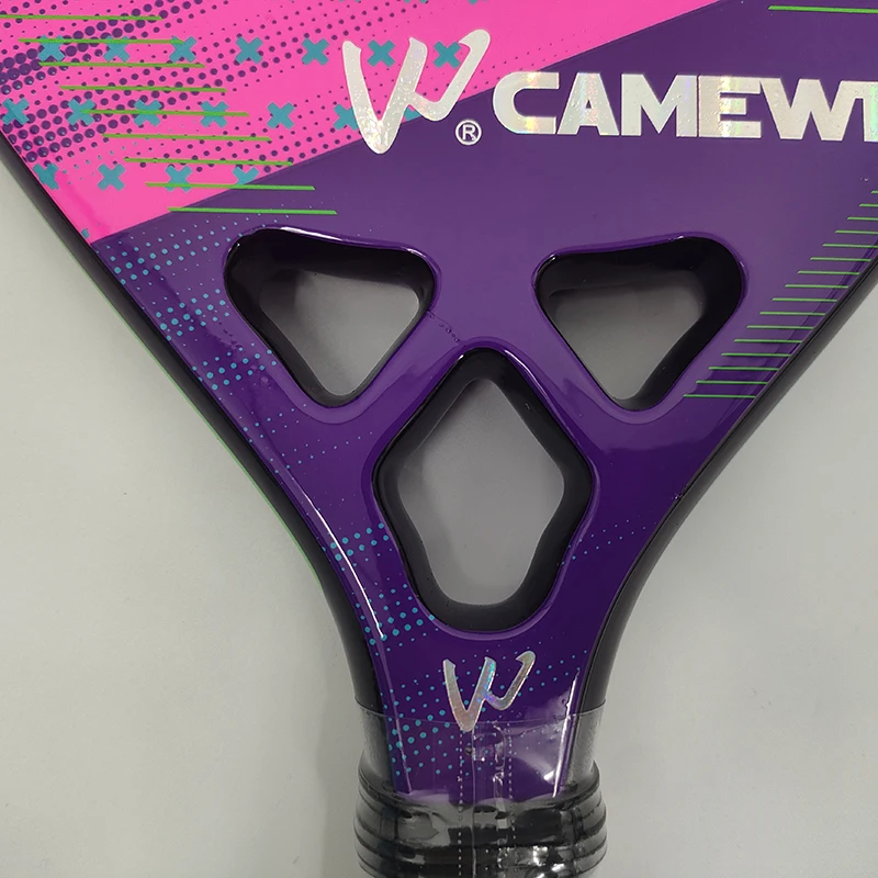 Camewin-男性と女性のためのビーチテニスラケット,厚い表面,アウトドアスポーツ,カーボンファイバー,大人用,3k,新しい2024