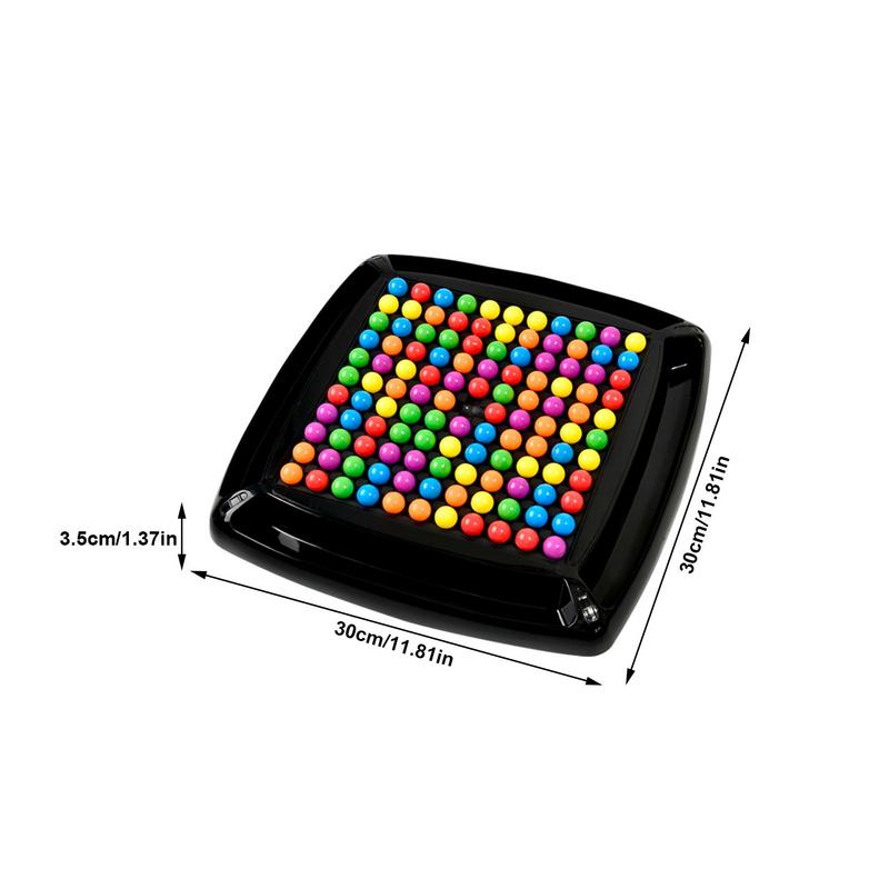 Rainbow Elimination Board Game Rainbow Ball Matching Toys Table Toys Family Interactive Rainbow Chess Children's Toy Puzzle Game